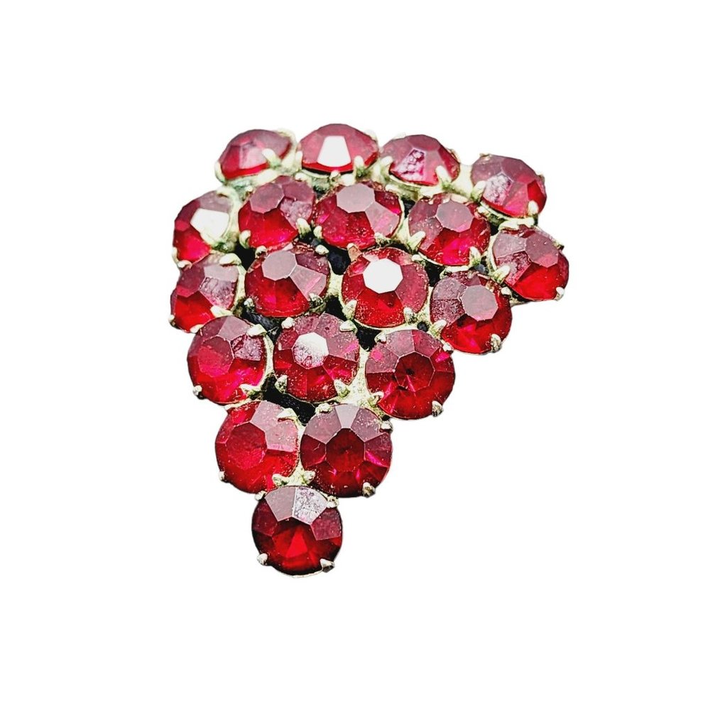 Vintage Czech Style Rhinestone Brooch (A1878)